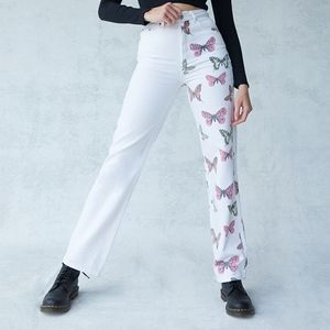 PacSun White Butterfly jeans Size 22